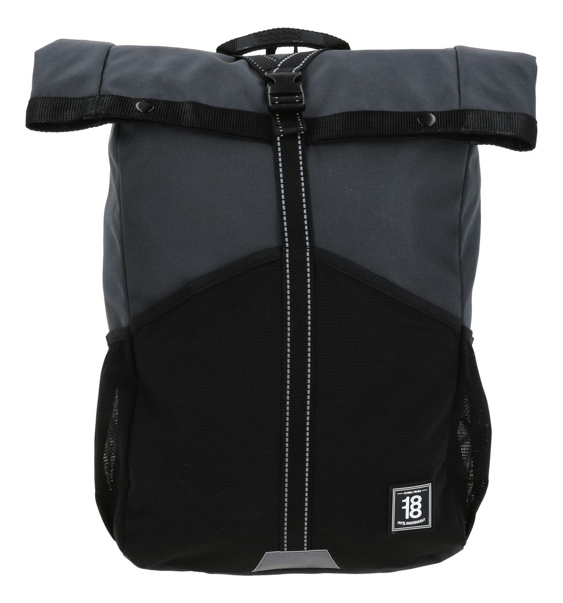 Mochila Escolar Chenson 1818 Comiut Gris Y Negro Urbana 1870247-3