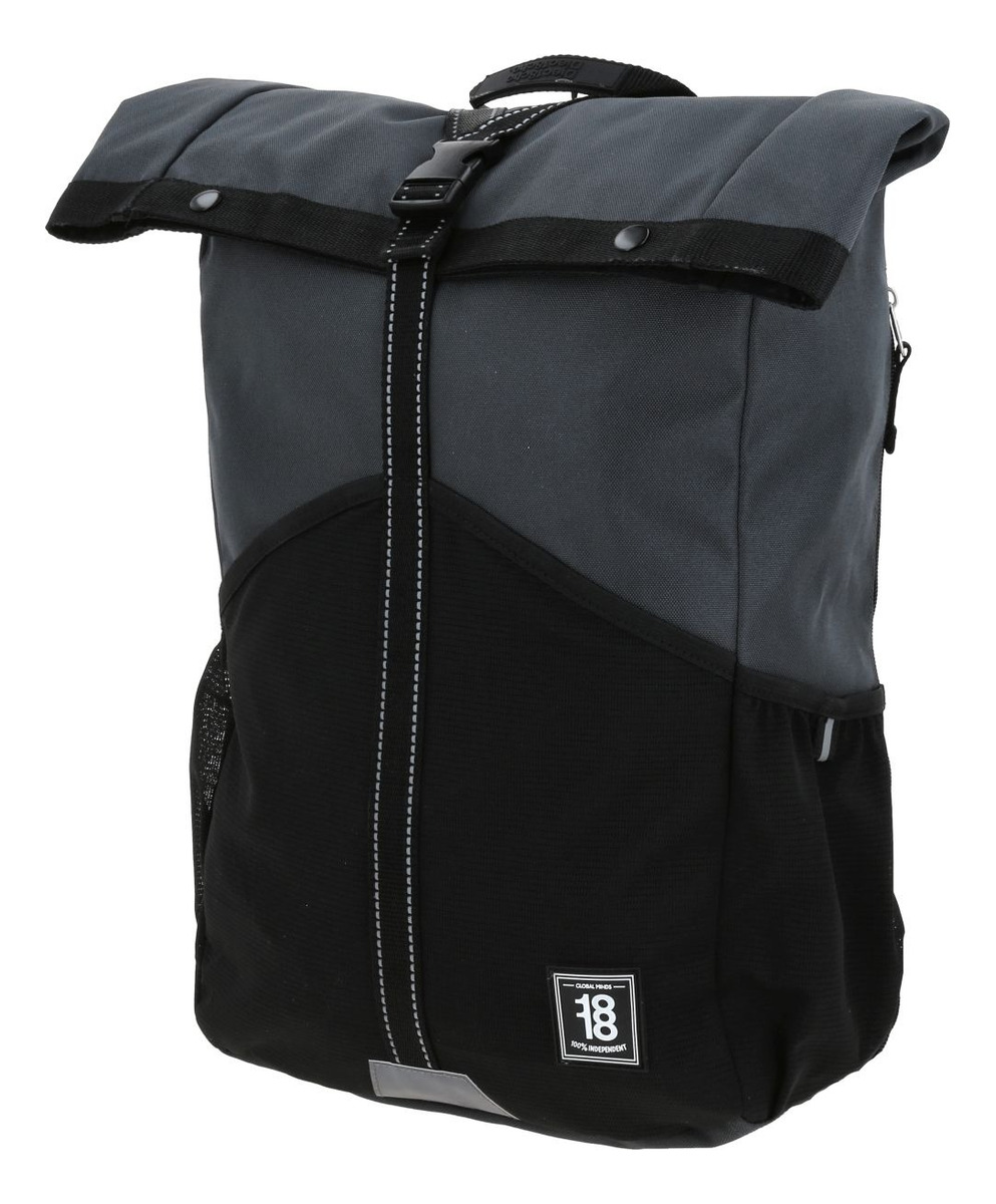 Mochila Escolar Chenson 1818 Comiut Gris Y Negro Urbana 1870247-3 2