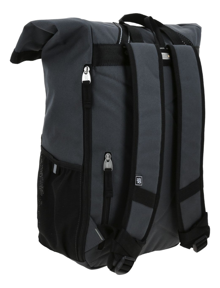 Mochila Escolar Chenson 1818 Comiut Gris Y Negro Urbana 1870247-3 3