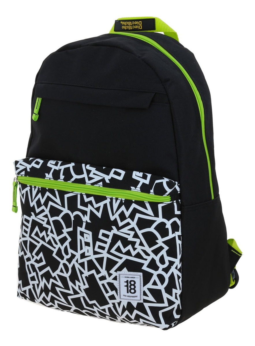 Mochila Escolar Chenson 1818 Crazy Colors 1870300-3 Negro 2