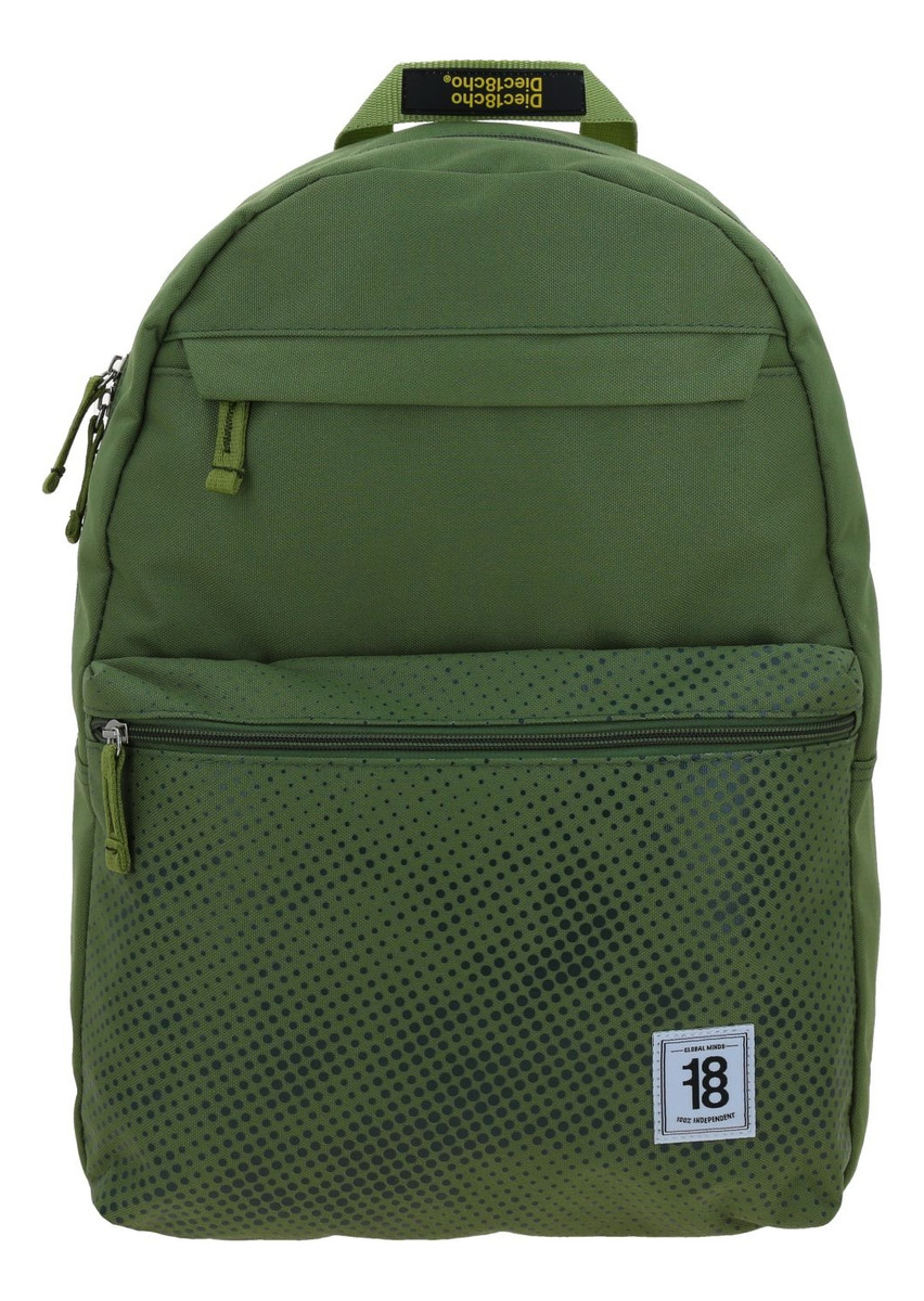 Mochila Escolar Chenson 1818 Crazy Colors 1870618-a Verde