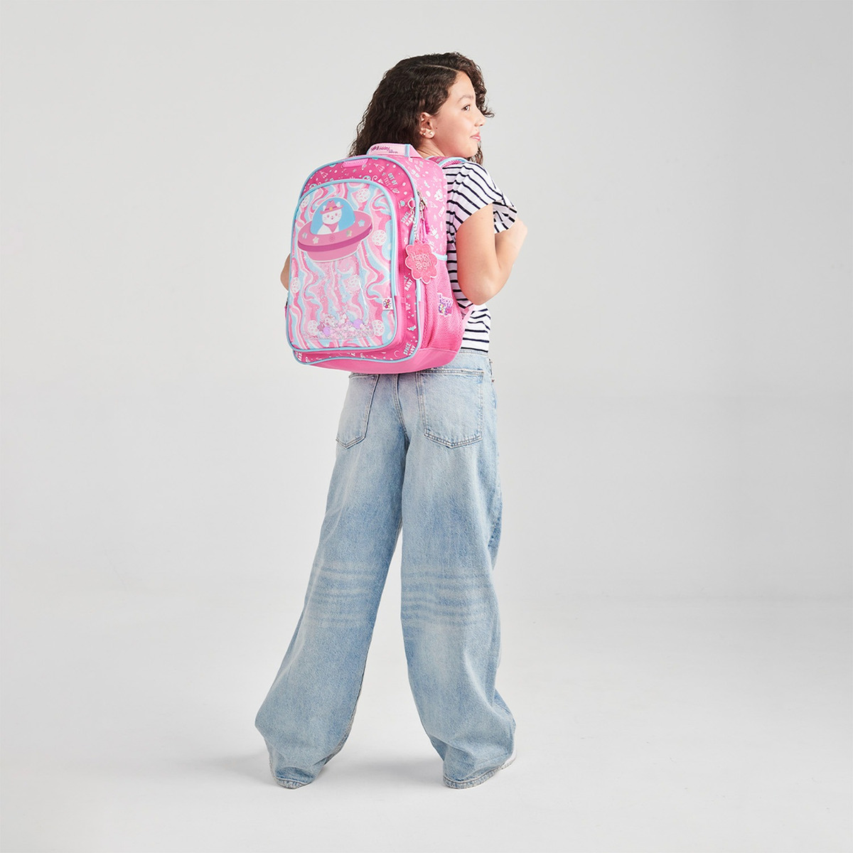 Mochila Escolar Chenson Happy Girl Ajua Hg70157-p Niñas Color Rosa - vista 2