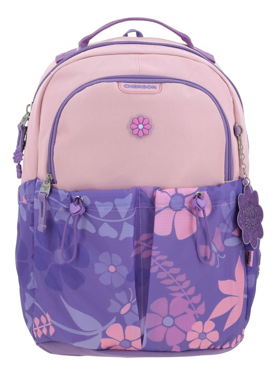 Mochila Escolar Chenson Happy Girl Bagster Hg70172-u Color Rosa