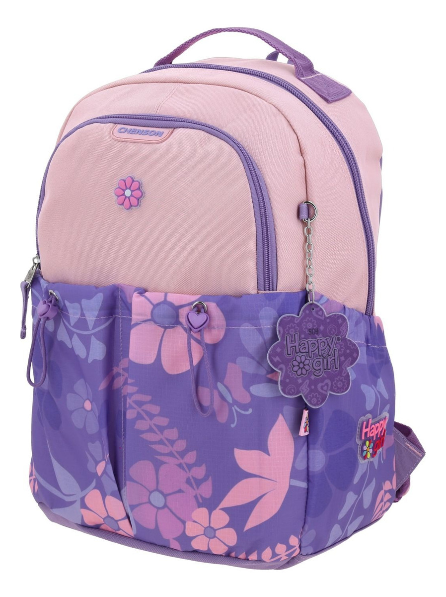 Mochila Escolar Chenson Happy Girl Bagster Hg70172-u Color Rosa 2