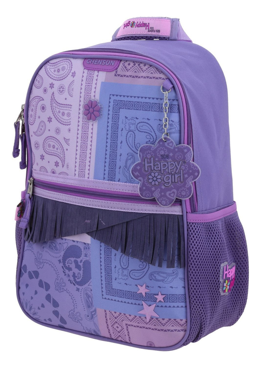 Mochila Escolar Chenson Happy Girl  Cowli Hg70257-u Color Rosa Para Niñas 2
