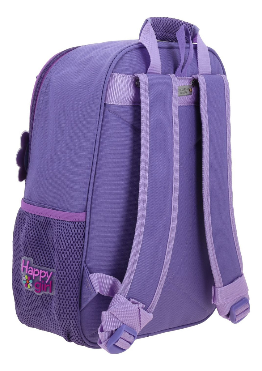 Mochila Escolar Chenson Happy Girl  Cowli Hg70257-u Color Rosa Para Niñas 3
