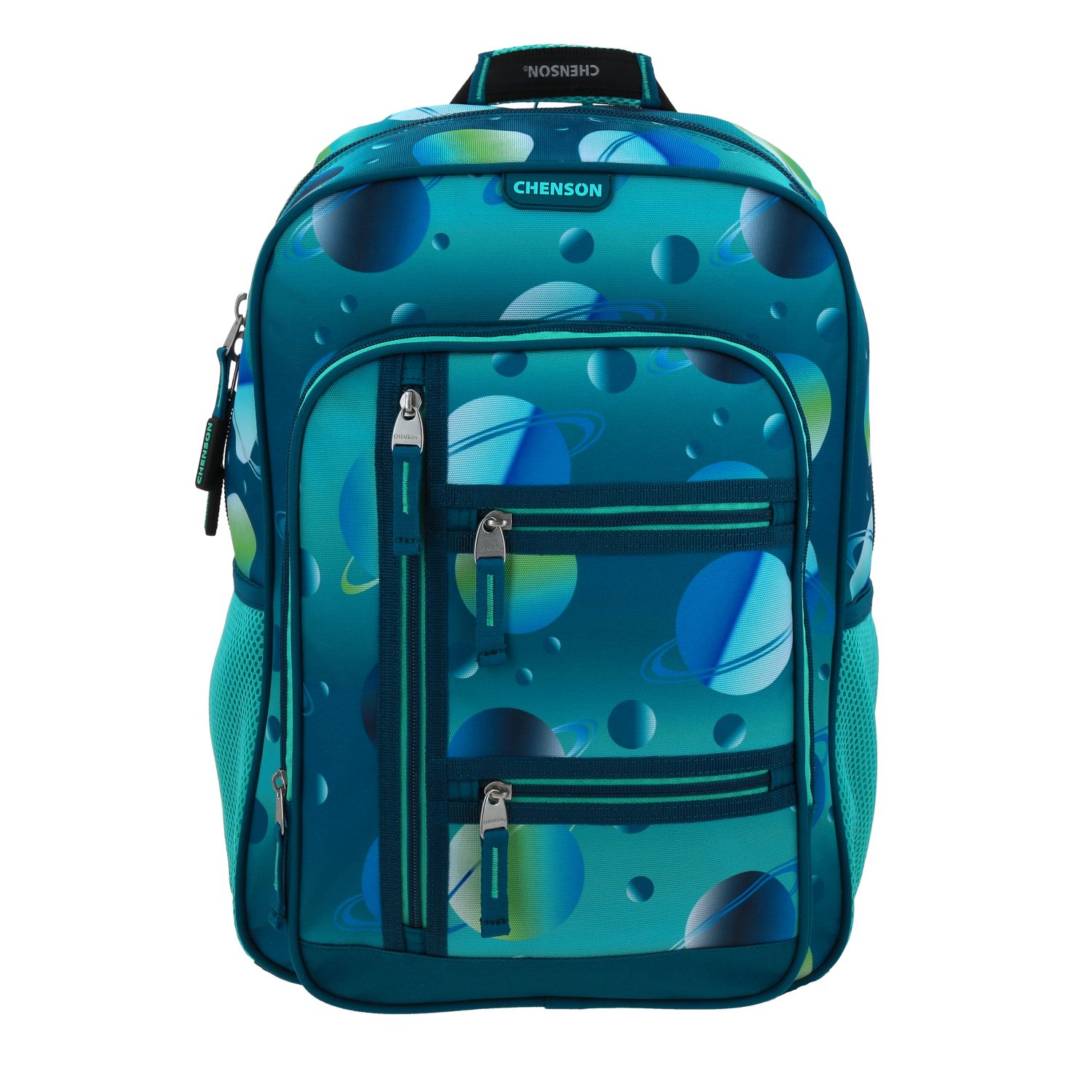 Mochila Escolar Chenson Original Azul con Amplio Compartimento y Bolsillos