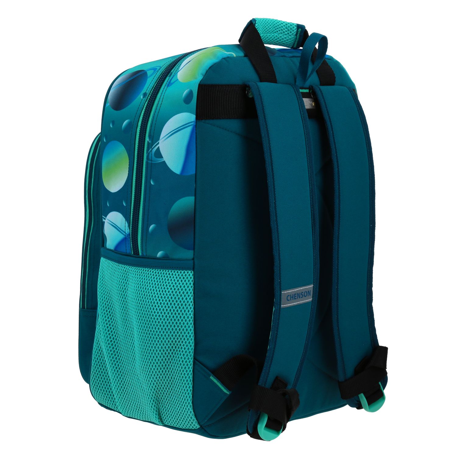 Mochila Escolar Chenson Original Azul con Amplio Compartimento y Bolsillos 3