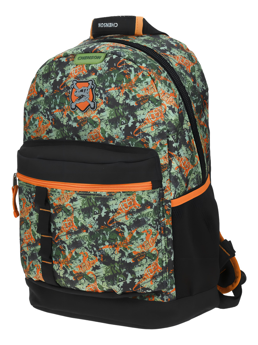 Mochila Escolar Chenson Primaria Co65581-g Color Verde 19l 2