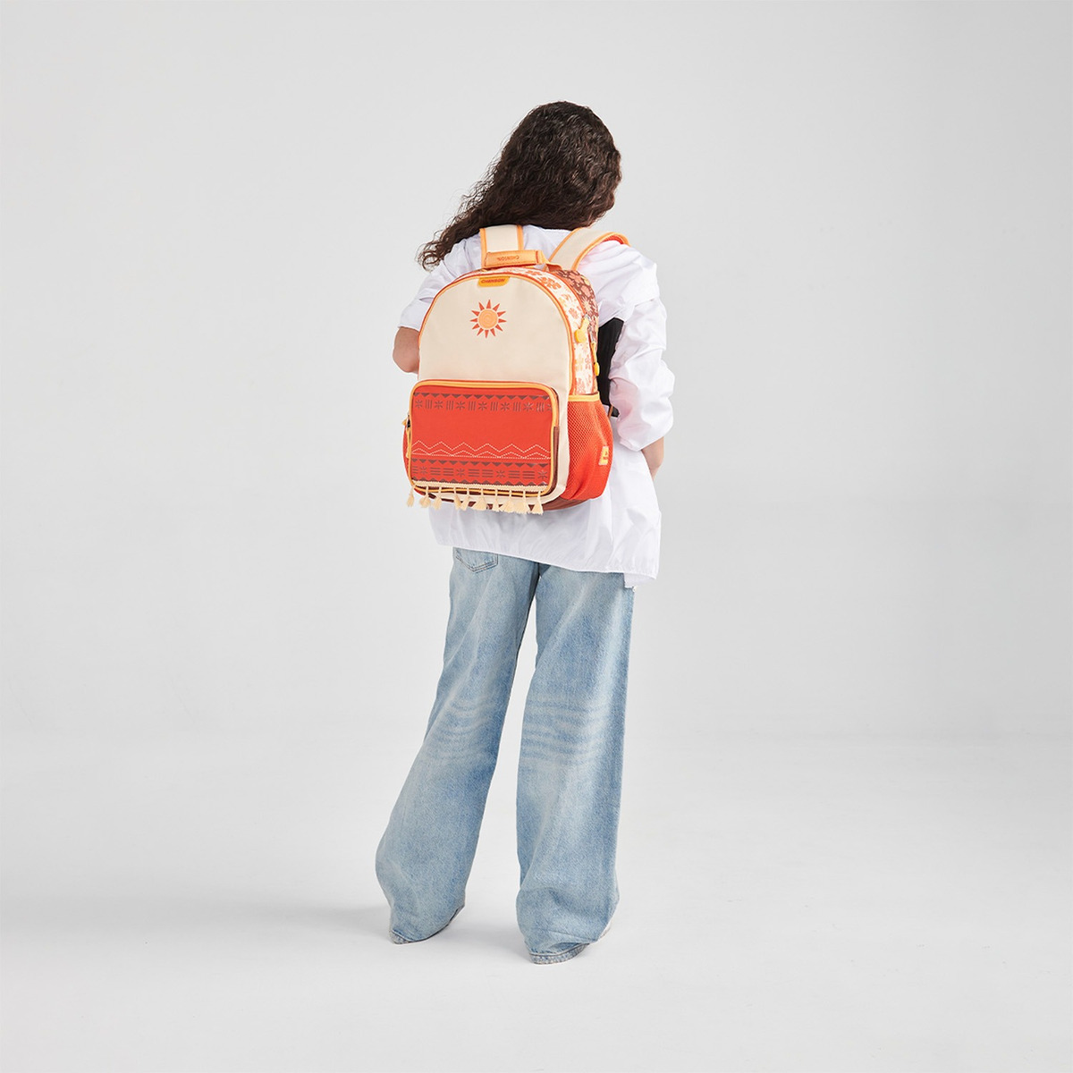 Mochila Escolar Chenson Princesas Tefiti Pr70660-e Naranja Niñas - vista 2