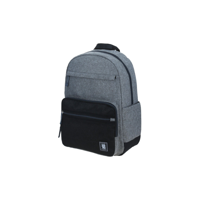 Mochila Escolar Grande Chenson 1818 Porta Laptop 15 Pulgadas 1865731-2 Coleccion Nerfresa Color Gris 4