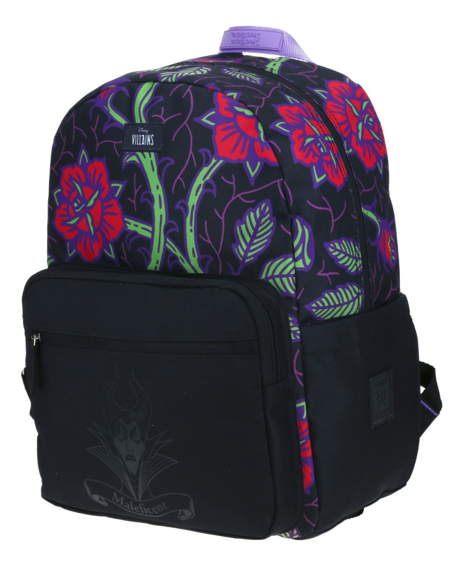 Mochila Escolar Grande Chenson Disney Villanas Malefica Vi65717-3 Malf Color Negro 2