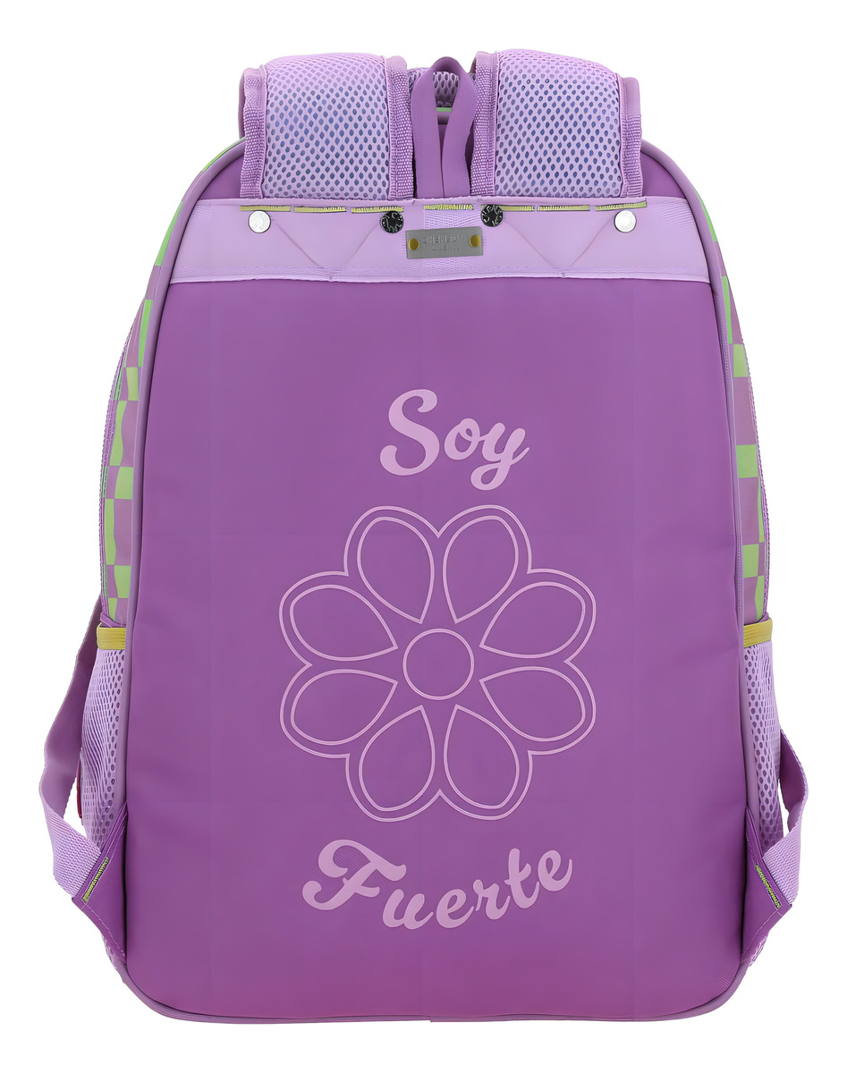 Mochila Escolar Grande Chenson Happy Girl Tare Para Niña Primaria Color Violeta Diseño De La Tela Lisa - vista 2