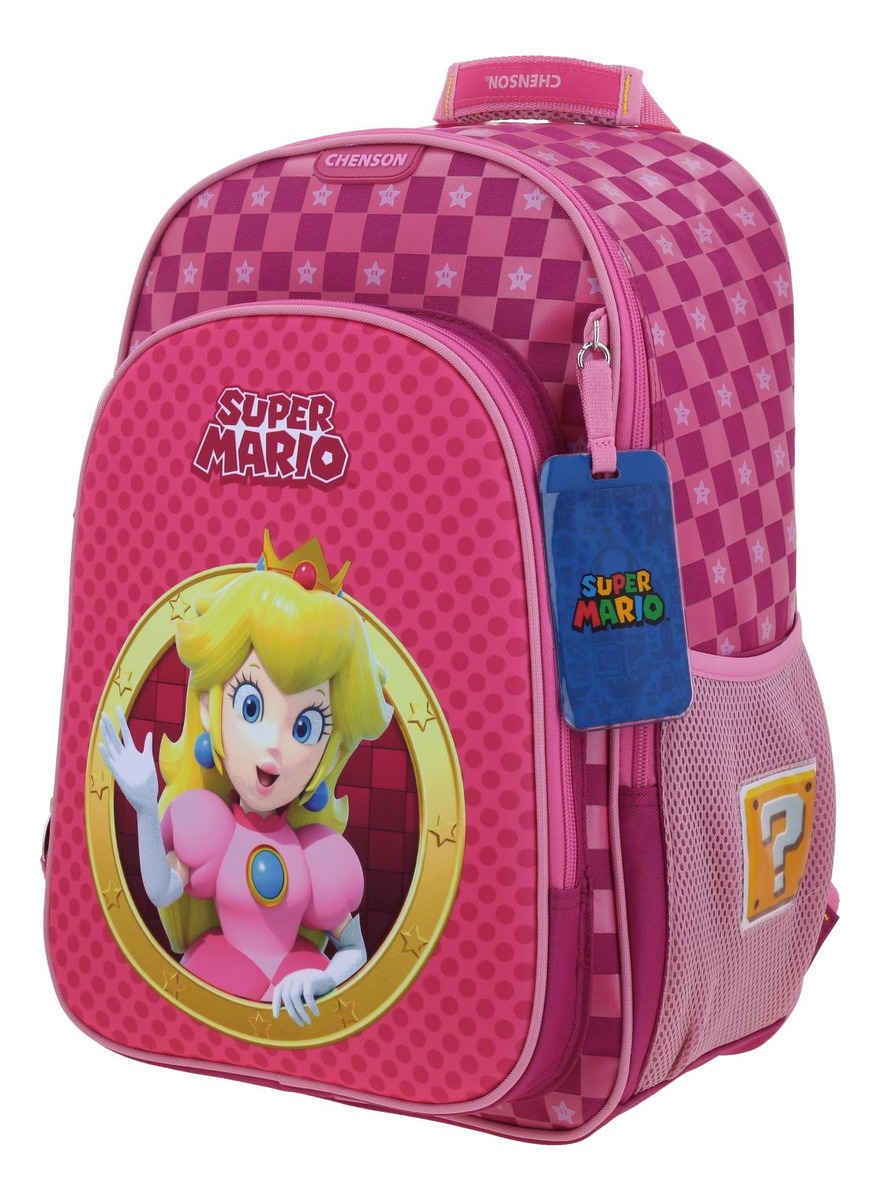 Mochila Escolar Grande Chenson Mario Bros Peach Barb 2