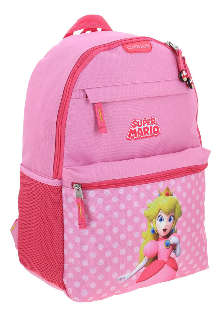 Mochila Escolar Grande Chenson Mario Bros Peach Loly 2