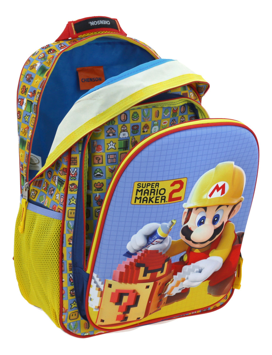 Mochila Escolar Grande Chenson Mario Maker 2 Mb64439-l 5