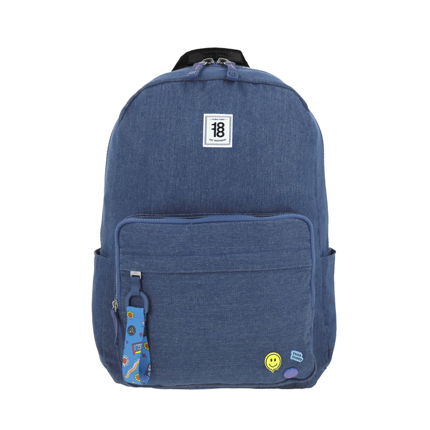 Mochila escolar juvenil 1818 by Chenson azul con amplio compartimento