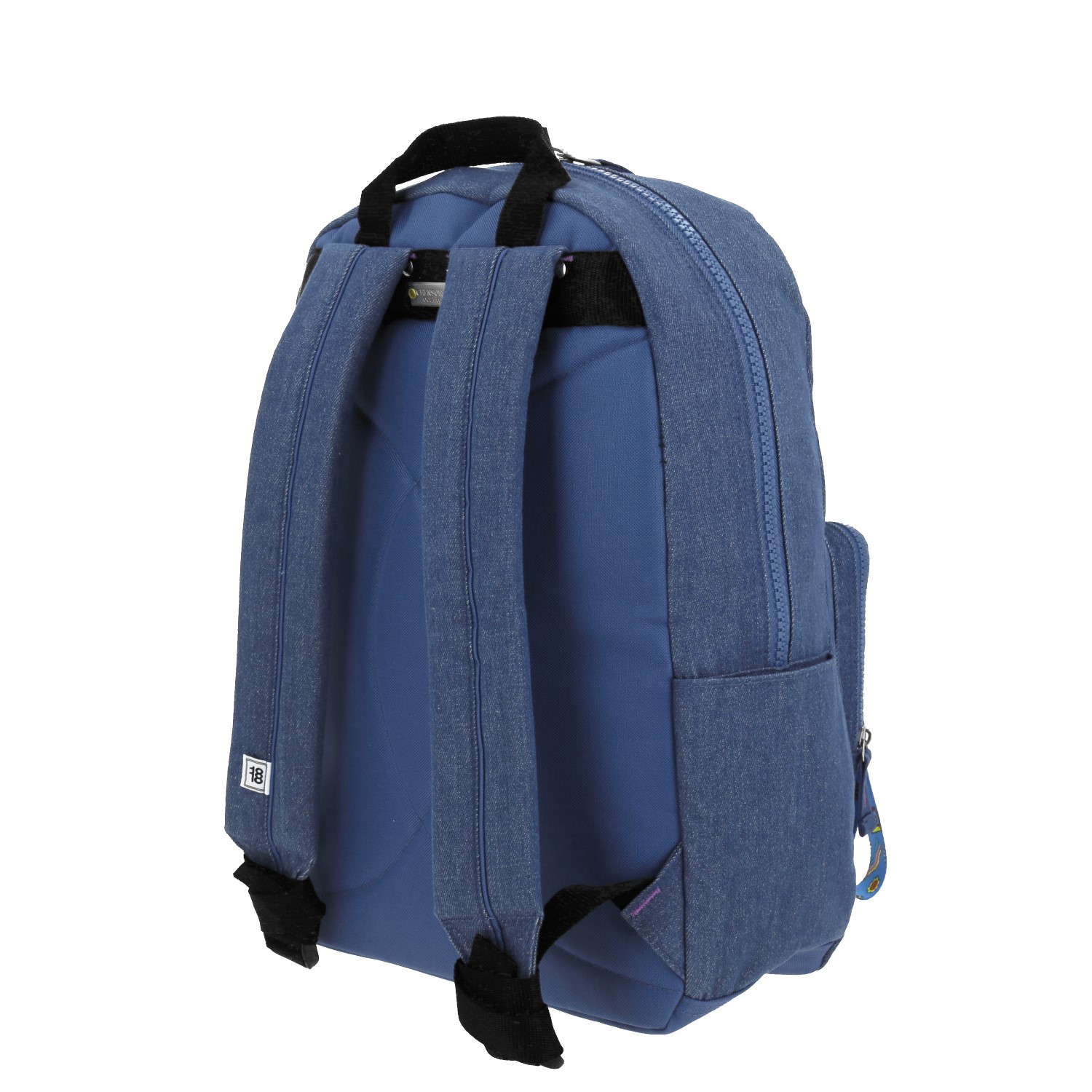 Mochila escolar juvenil 1818 by Chenson azul con amplio compartimento 5