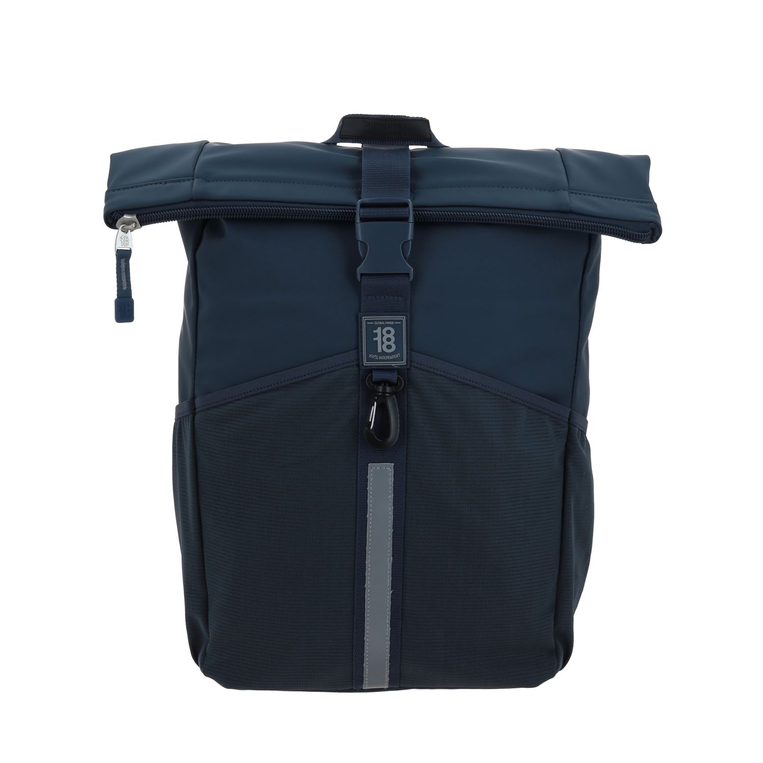 Mochila escolar juvenil 1818 by Chenson azul con soporte para maleta