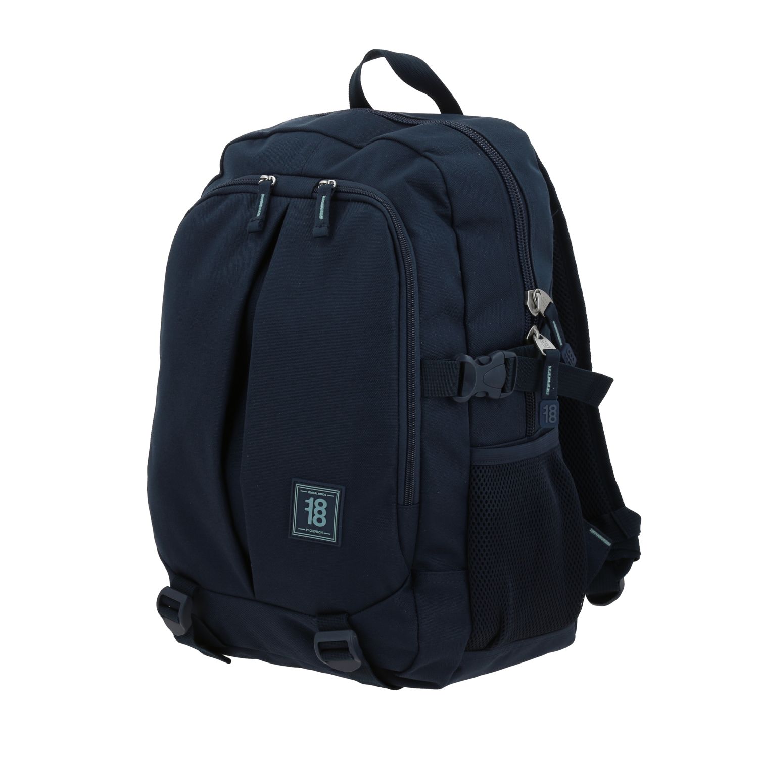 Mochila escolar juvenil 1818 by Chenson azul marino con amplios compartimentos 2