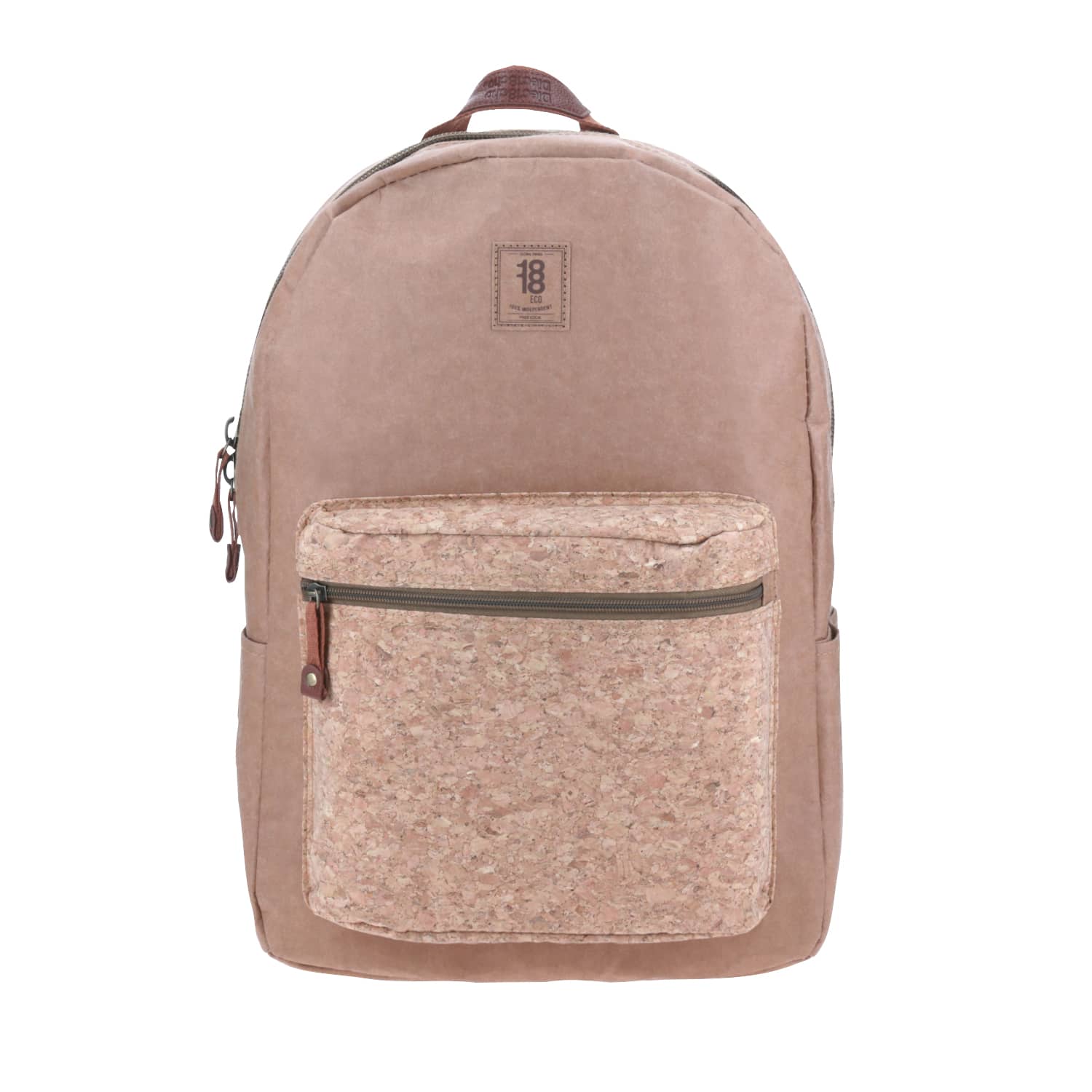 Mochila escolar juvenil 1818 by Chenson color café con porta laptop