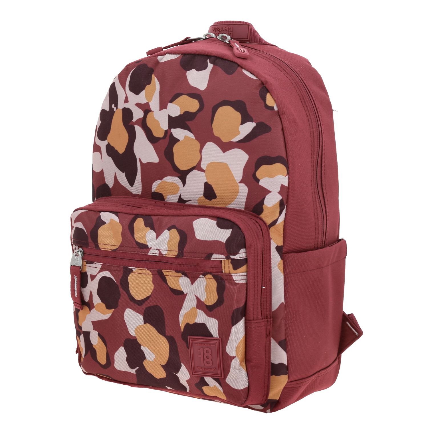 Mochila escolar juvenil 1818 by Chenson color magenta con porta laptop 2