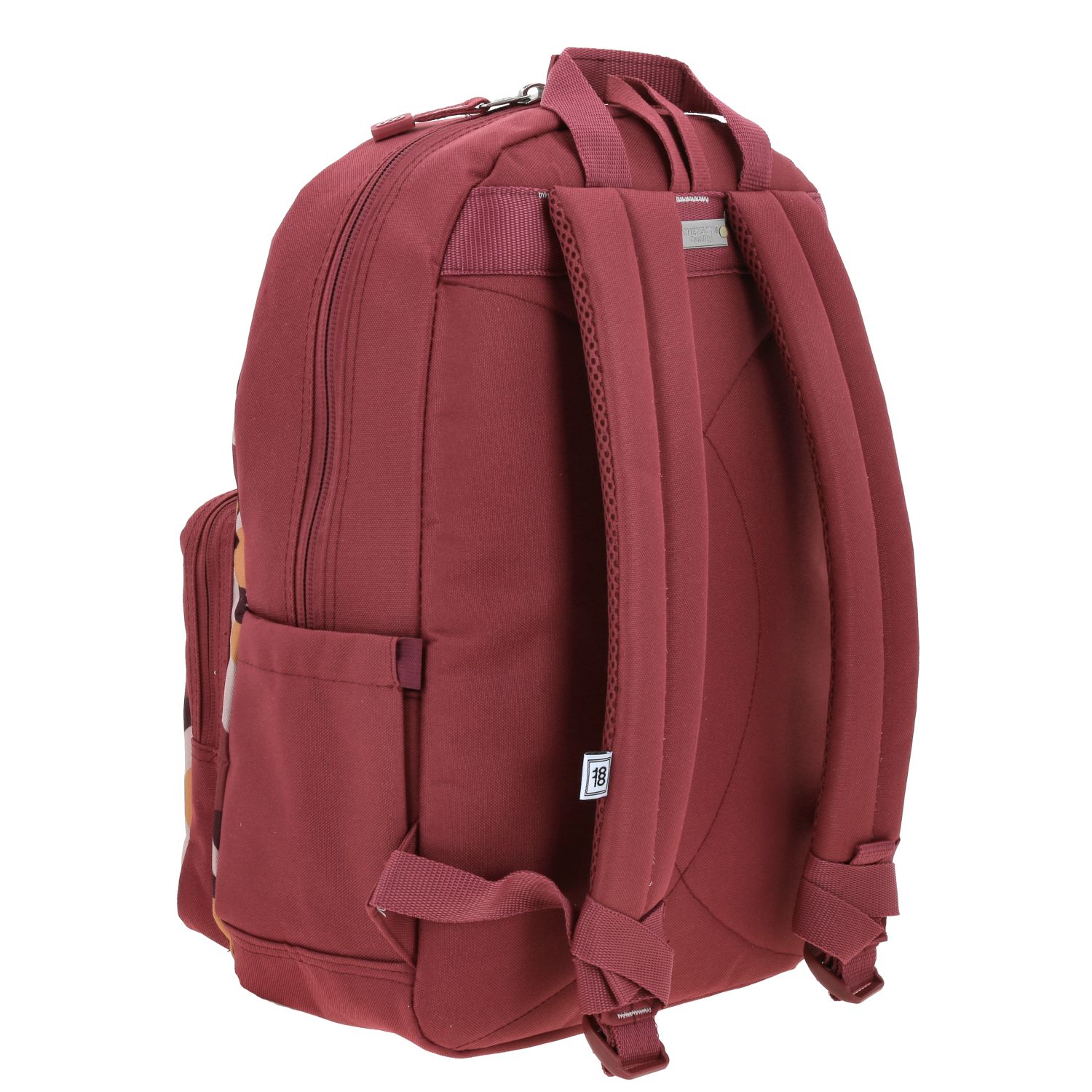 Mochila escolar juvenil 1818 by Chenson color magenta con porta laptop 3