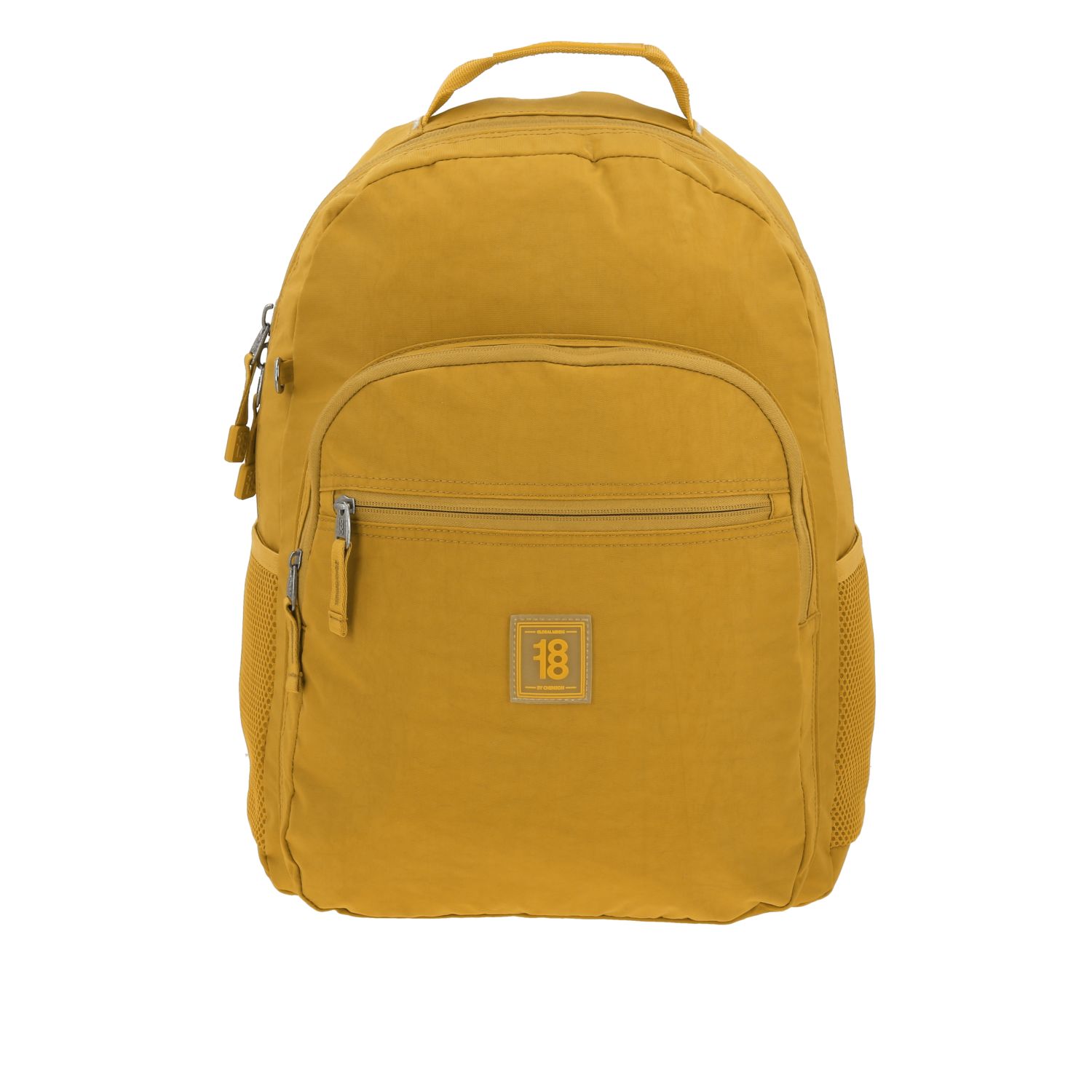 Mochila escolar juvenil 1818 by Chenson en amarillo, estilo moderno y funcional