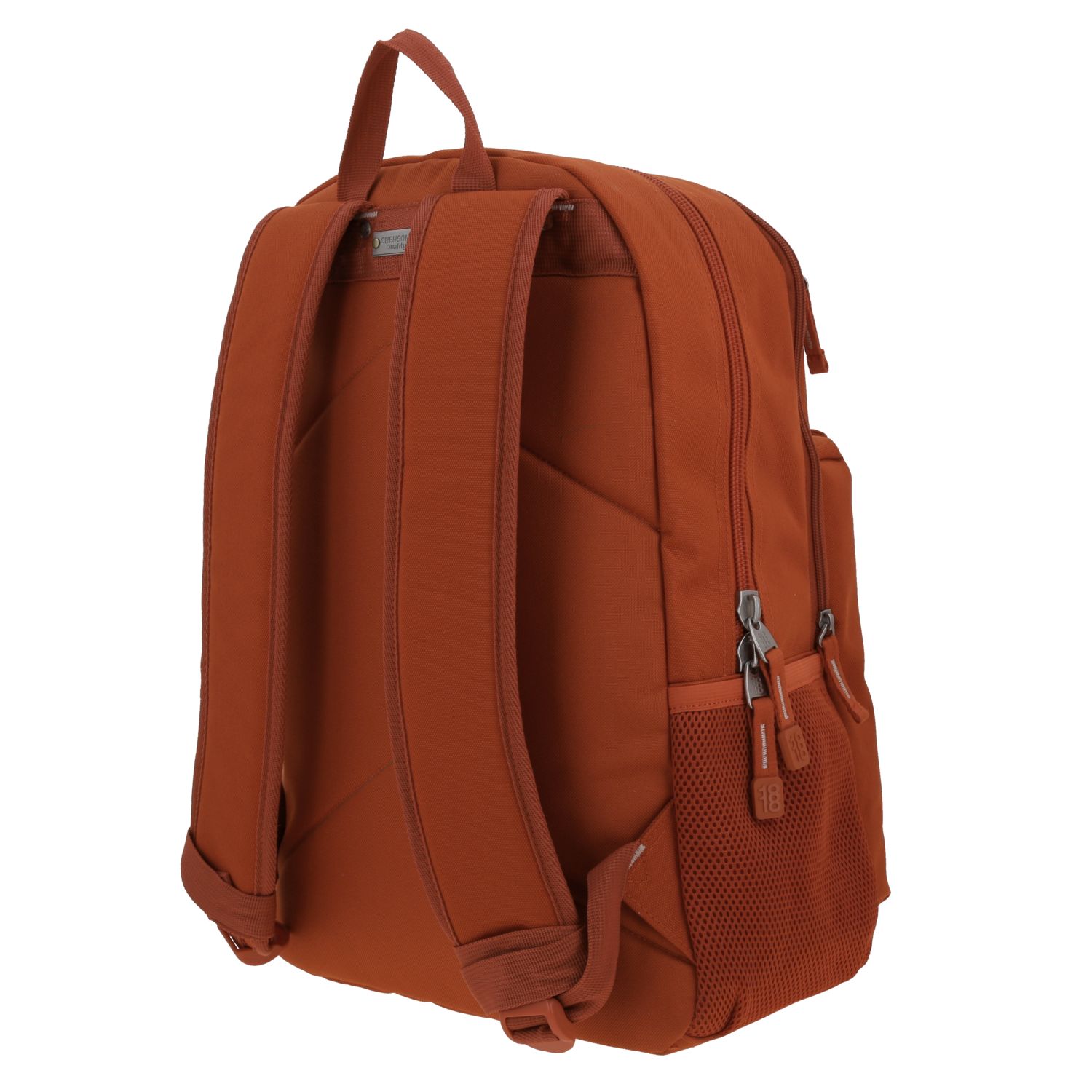 Mochila escolar juvenil 1818 by Chenson naranja con amplios compartimentos 5