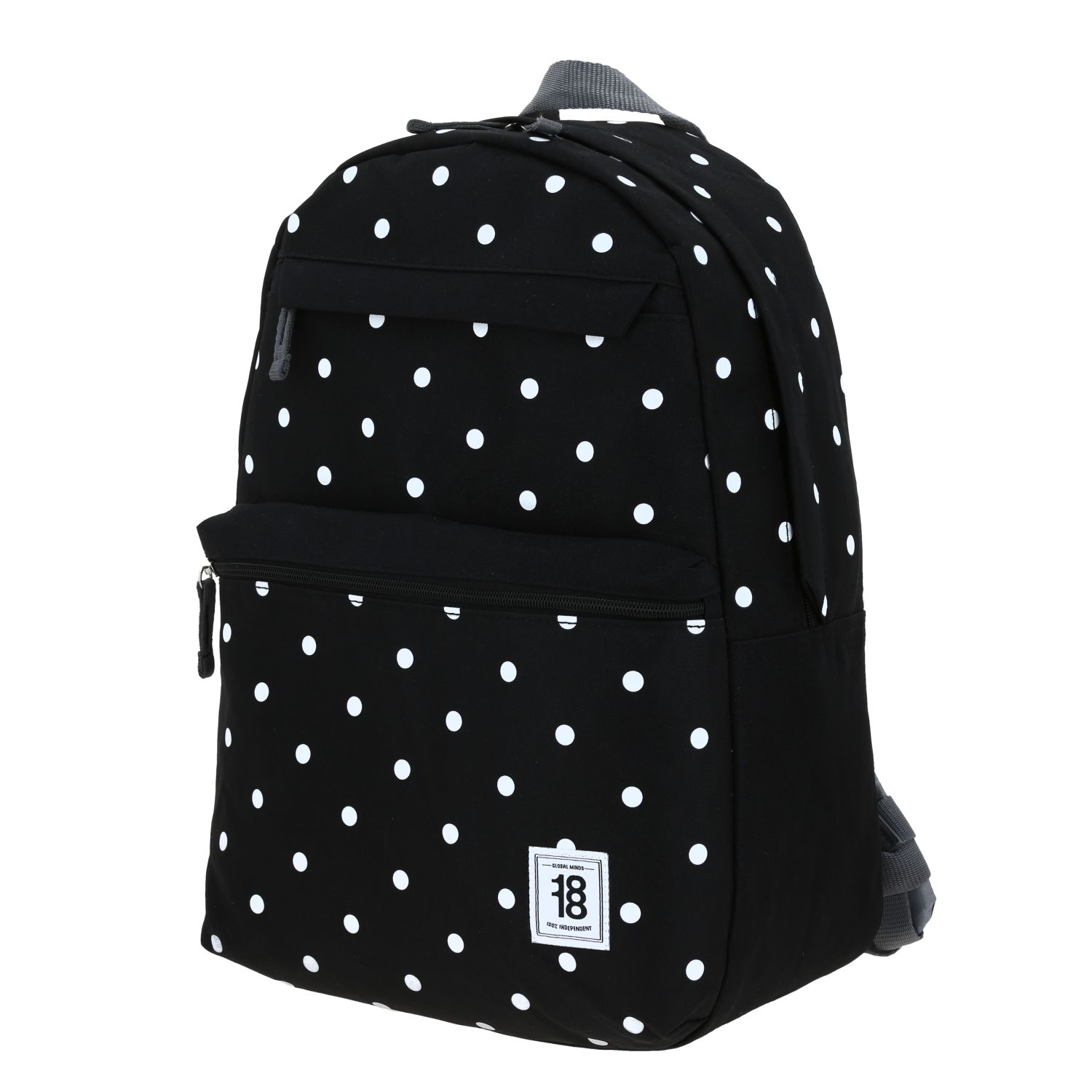 Mochila escolar juvenil 1818 by Chenson negra con bolsillo frontal 2