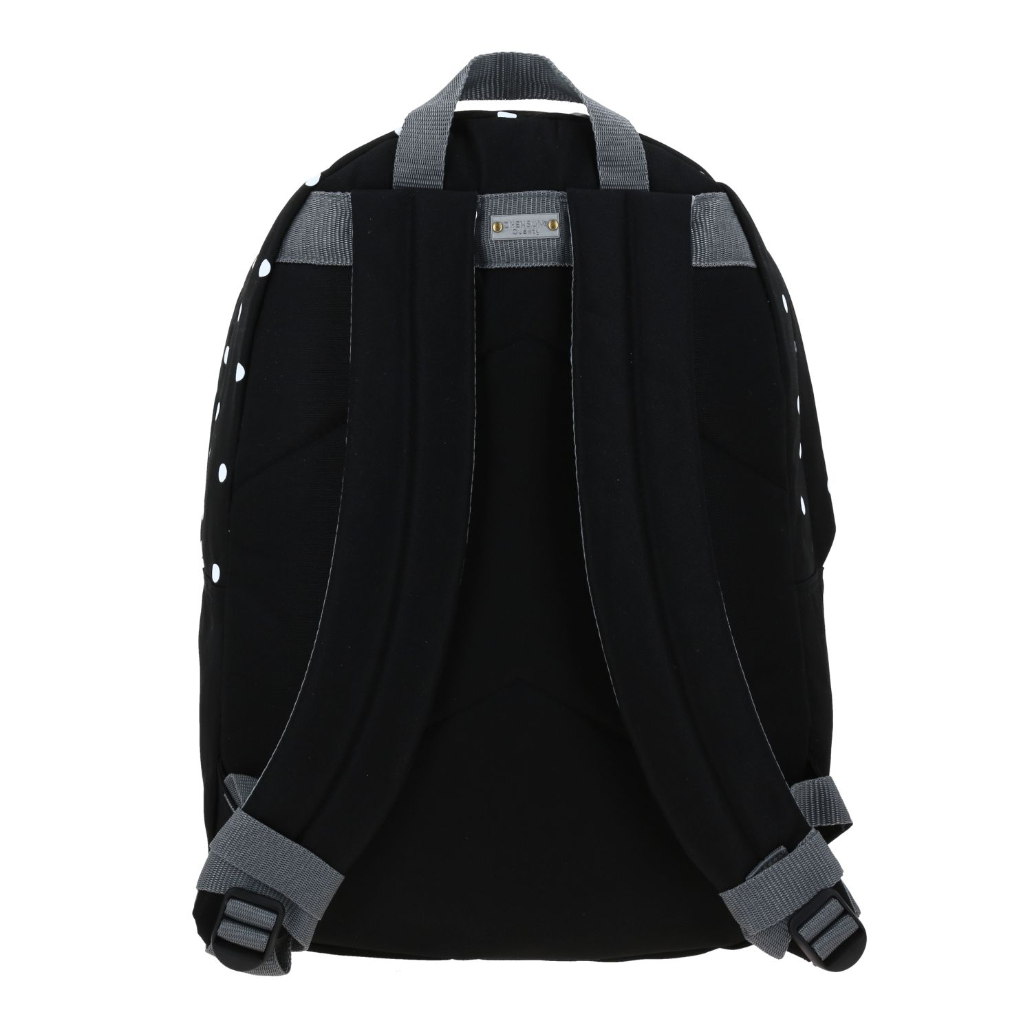 Mochila escolar juvenil 1818 by Chenson negra con bolsillo frontal 4