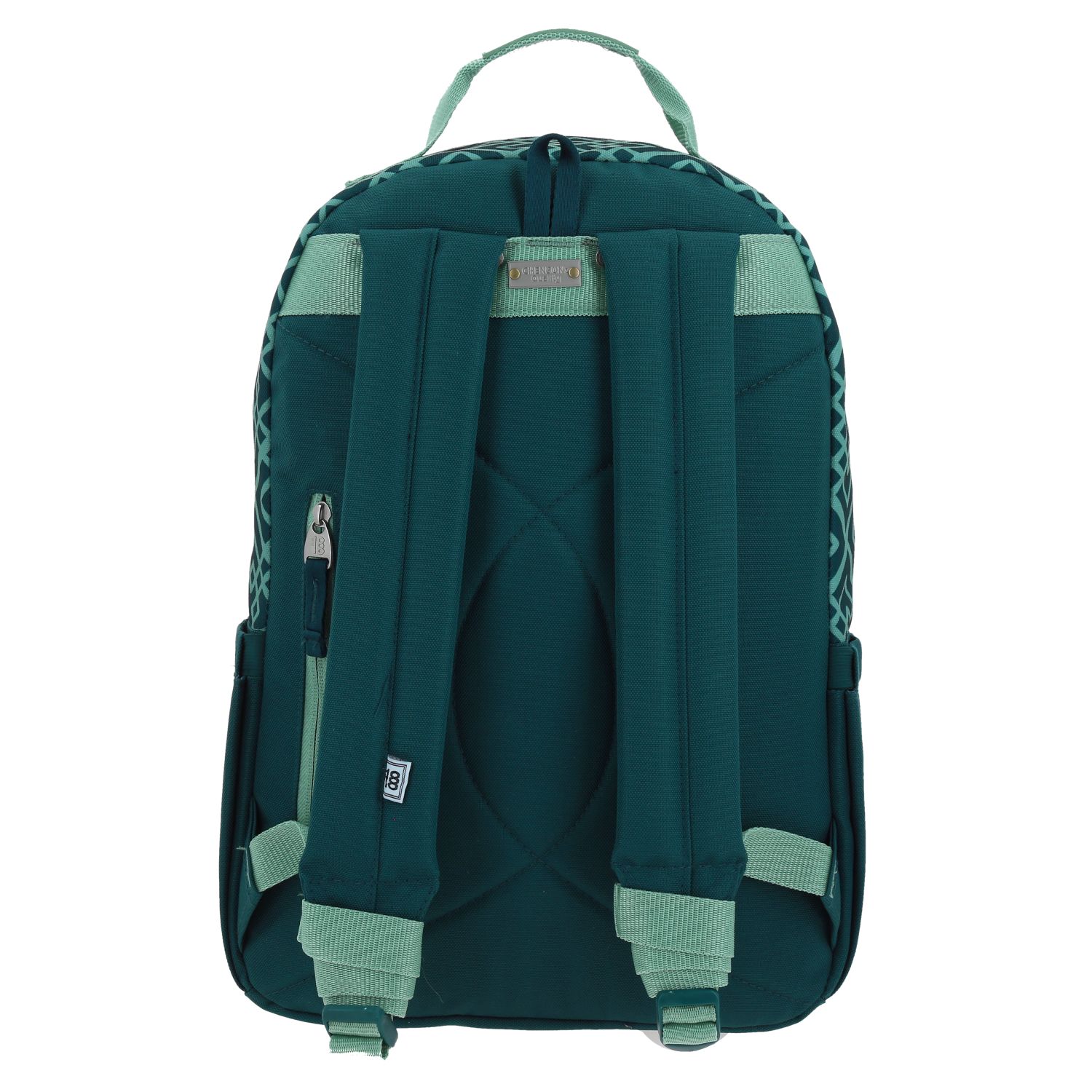 Mochila escolar juvenil 1818 by Chenson verde con amplio compartimento 4