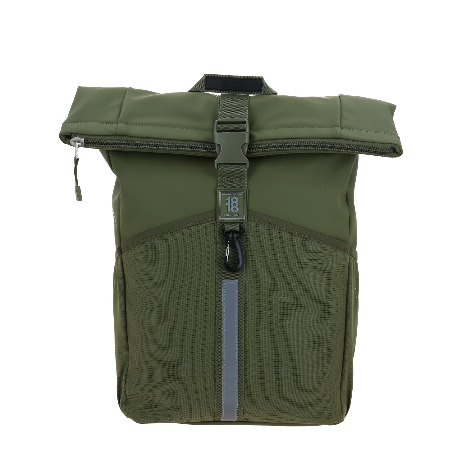 Mochila escolar juvenil 1818 by Chenson verde seco con amplio compartimento