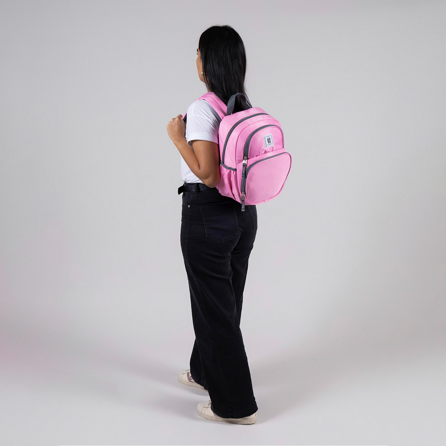 Mochila escolar juvenil Rosa 1818 by Chenson con amplio compartimento - vista 2