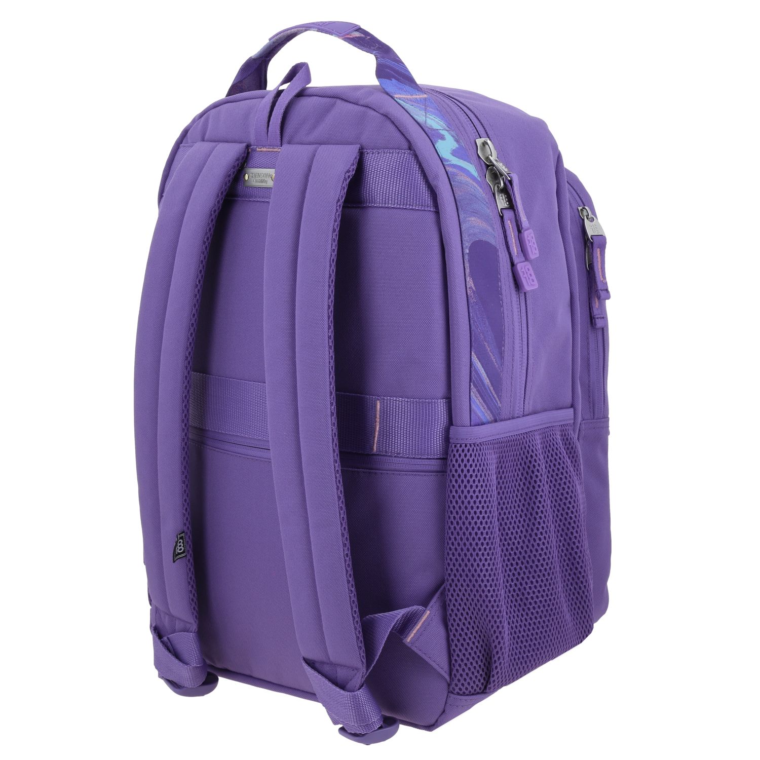 Mochila escolar juvenil violeta 1818 by Chenson con organizador y bolsillo trasero 5