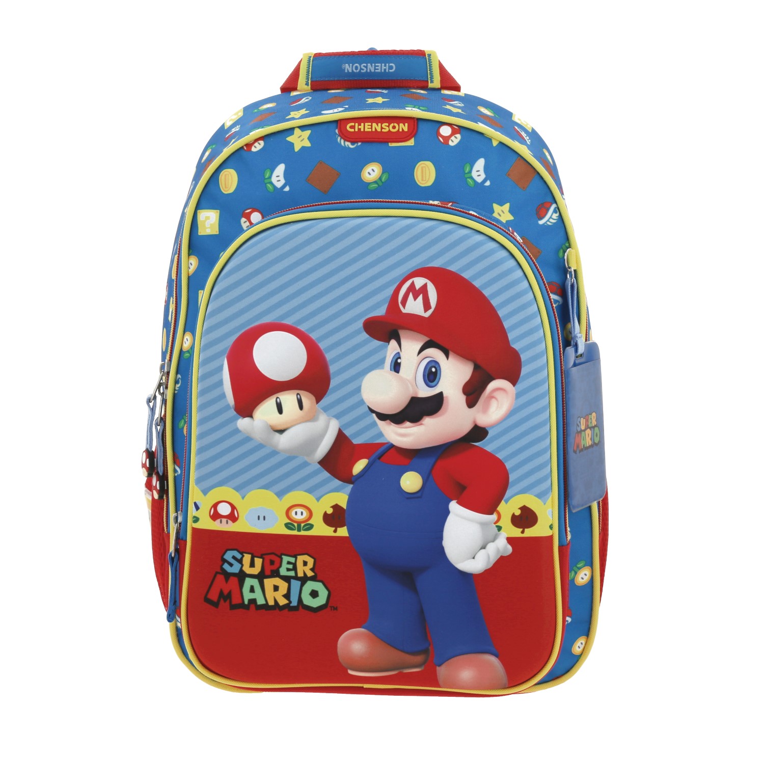 Mochila escolar Mario Bros by Chenson azul para niño – ¡Diversión y comodidad!