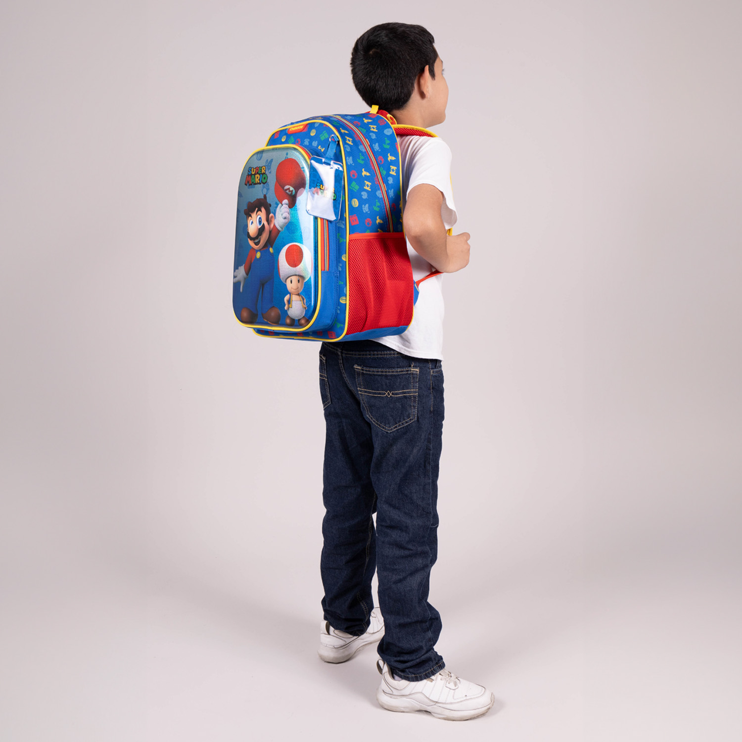 Mochila escolar Mario Bros by Chenson azul para niño – Divertida y práctica - vista 2