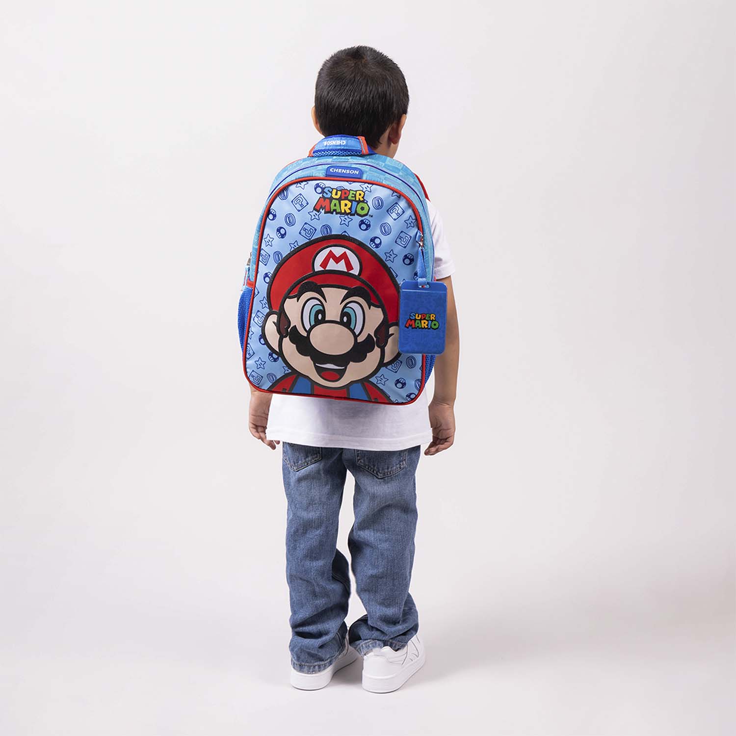 Mochila escolar Mario Bros by Chenson azul para niño – Ideal para Kinder - vista 2