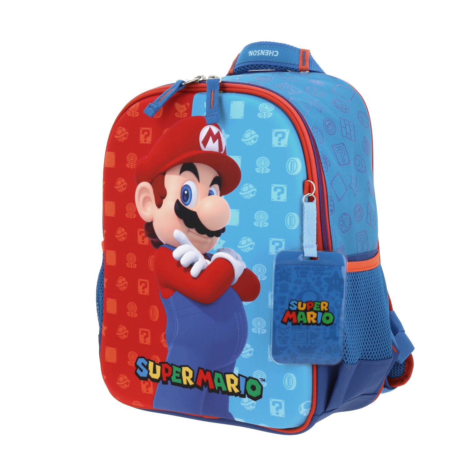 Mochila Escolar Mario Bros by Chenson Azul para Niños – Ideal para Kinder 2