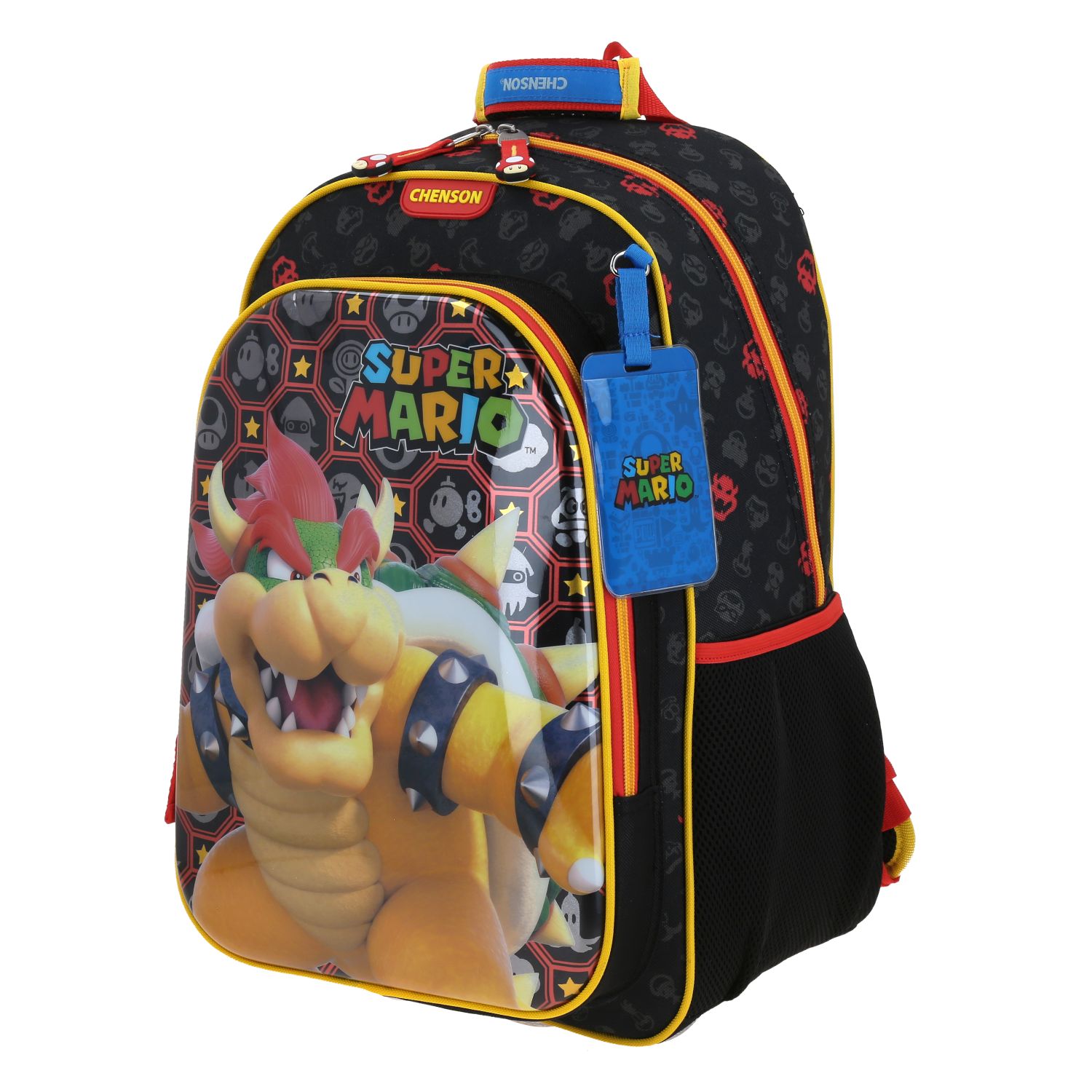 Mochila escolar Mario Bros by Chenson negra para niño – Diseño divertido y práctico 2