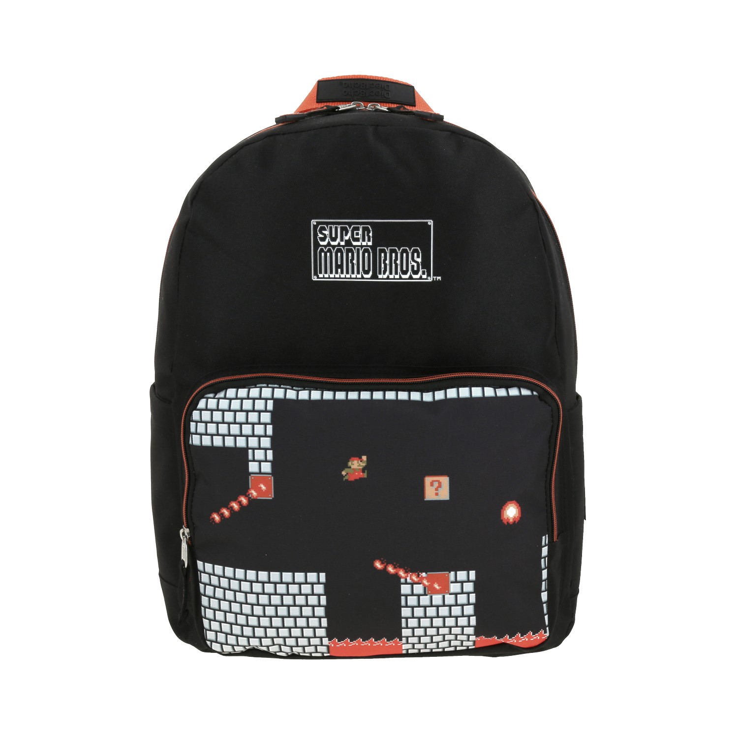 Mochila escolar Mario Bros by Chenson negra para niño – ¡Espacio y estilo en uno!
