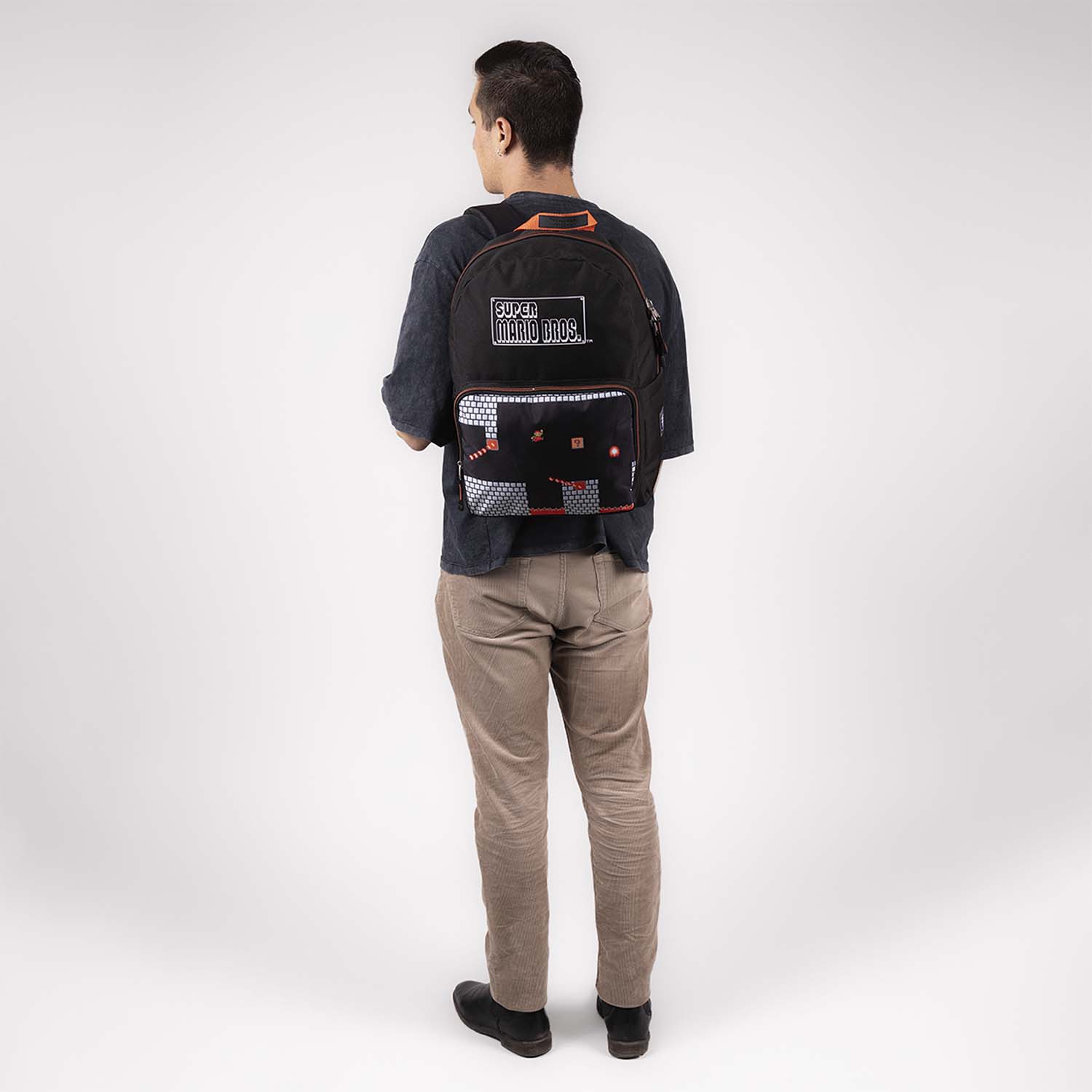 Mochila escolar Mario Bros by Chenson negra para niño – ¡Espacio y estilo en uno! - vista 2