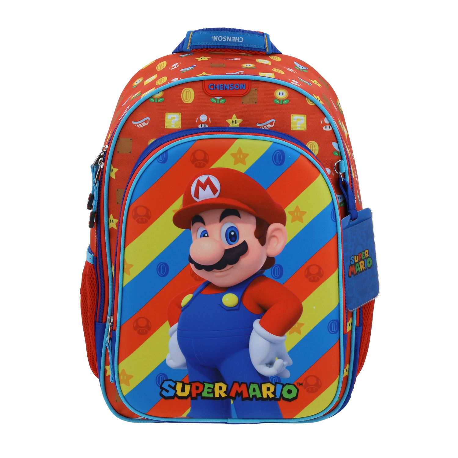 Mochila escolar Mario Bros by Chenson roja para niño – Diseño divertido y práctico