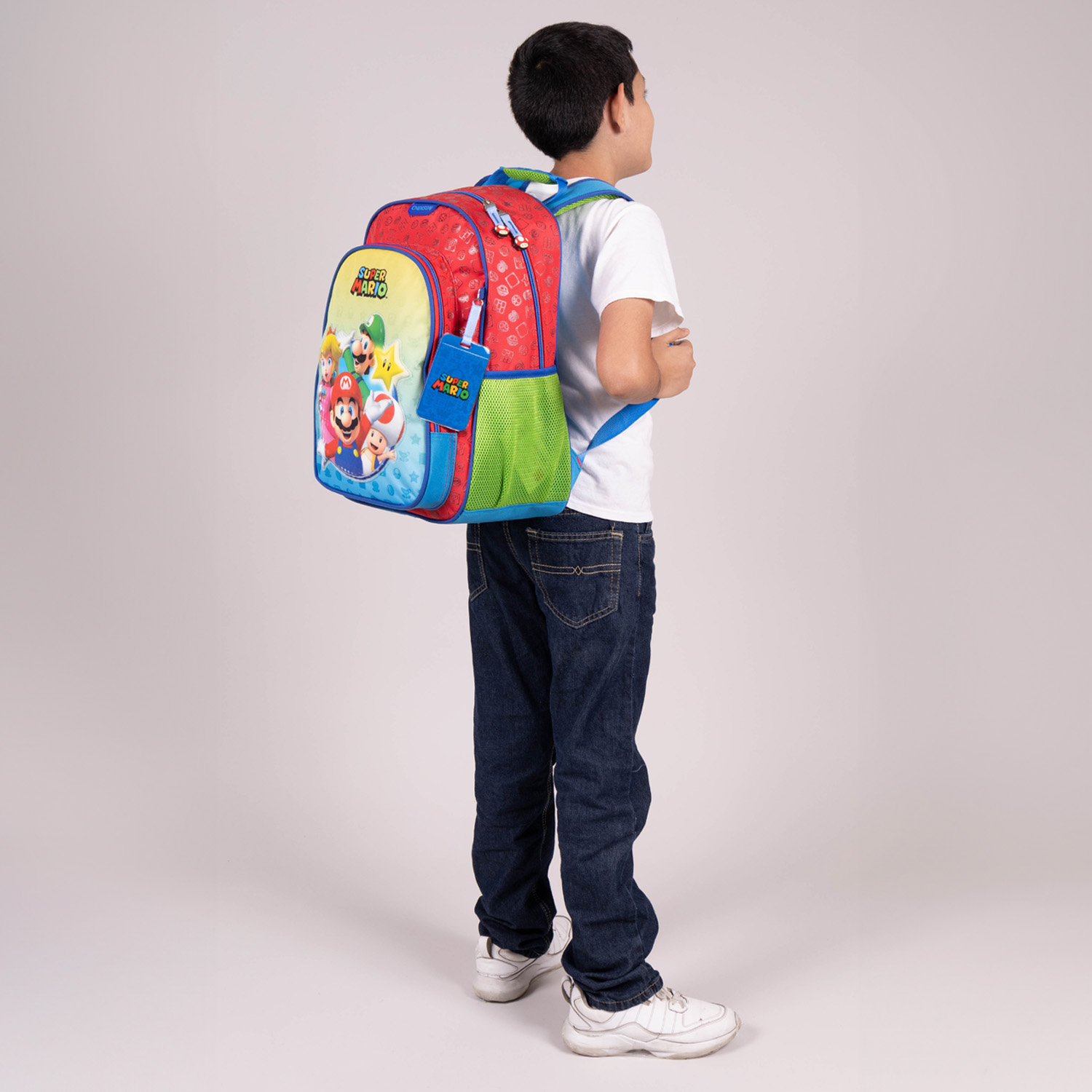 Mochila escolar Mario Bros by Chenson roja para niño – Ideal para primaria - vista 2