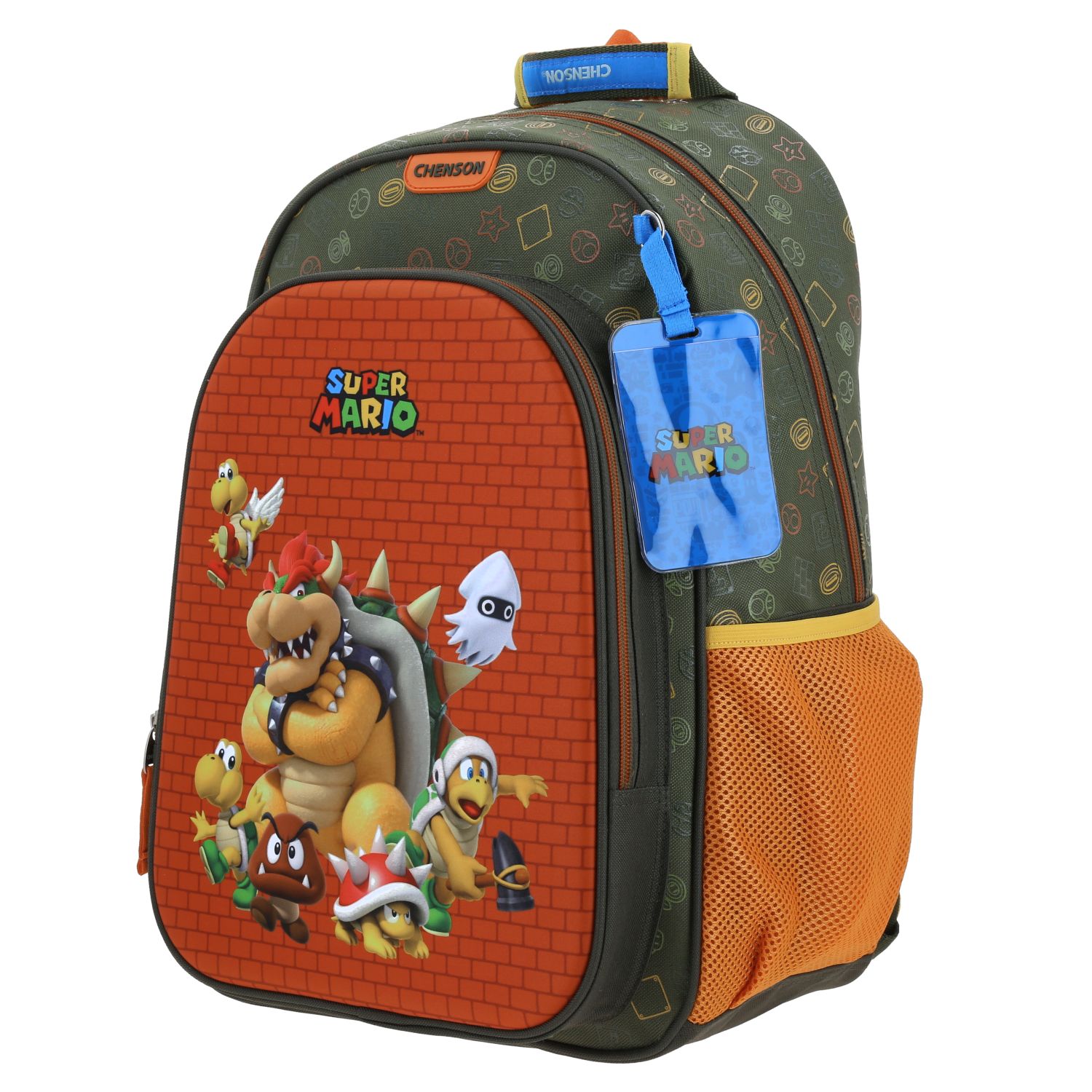 Mochila escolar Mario Bros verde seco para niño – Ideal para el regreso a clases 2