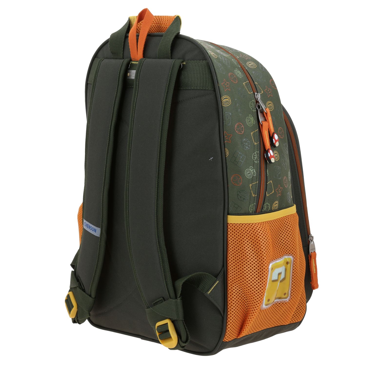 Mochila escolar Mario Bros verde seco para niño – Ideal para el regreso a clases 5