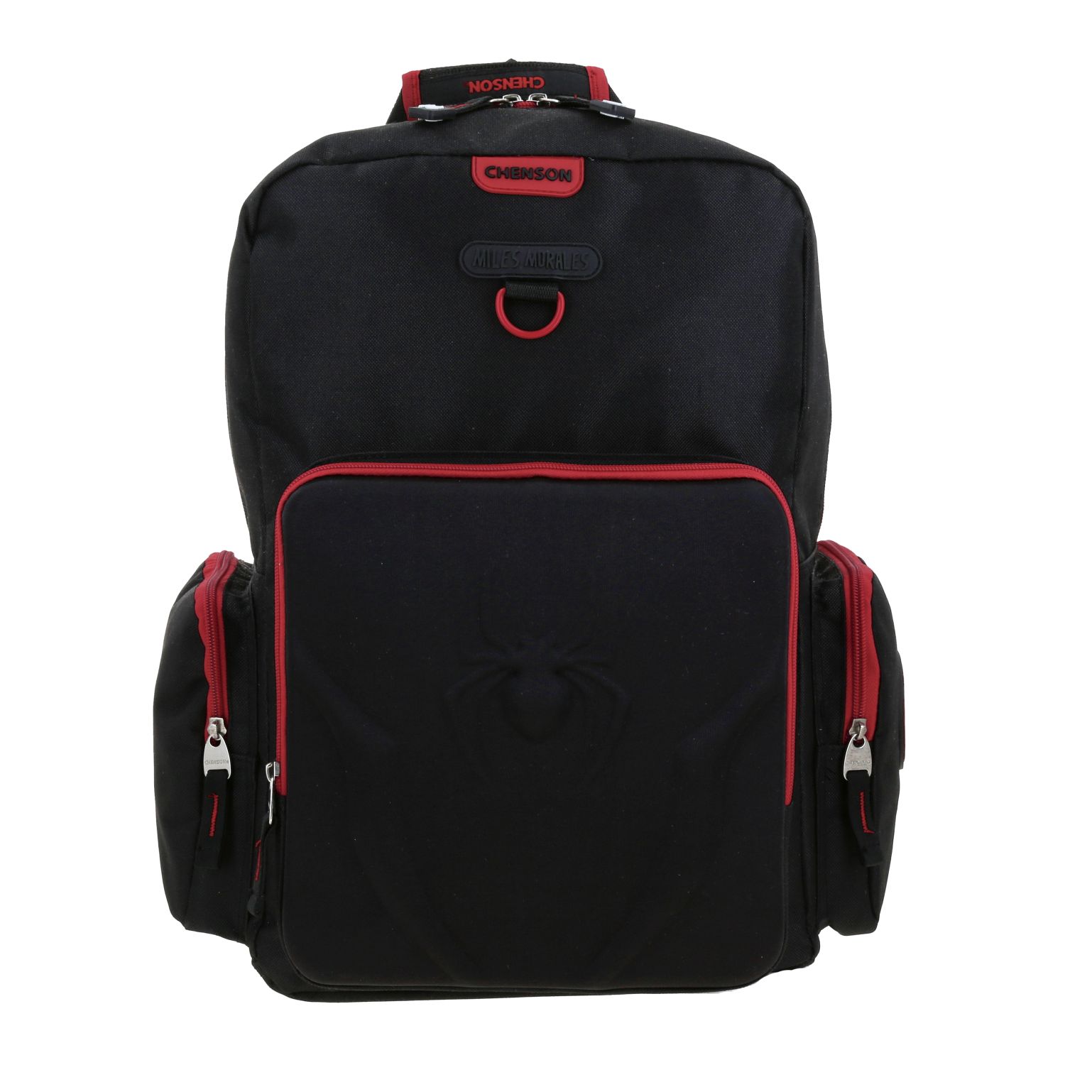 Mochila escolar Miles Morales by Chenson negra con capucha integrada