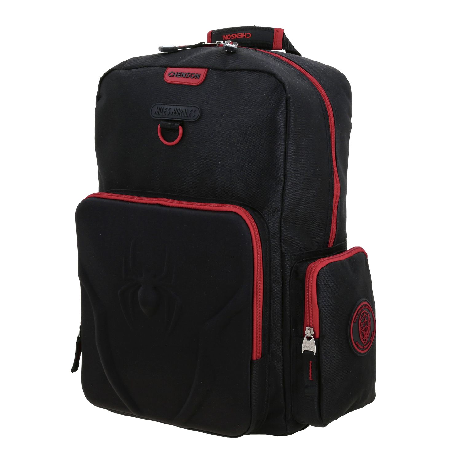 Mochila escolar Miles Morales by Chenson negra con capucha integrada 2