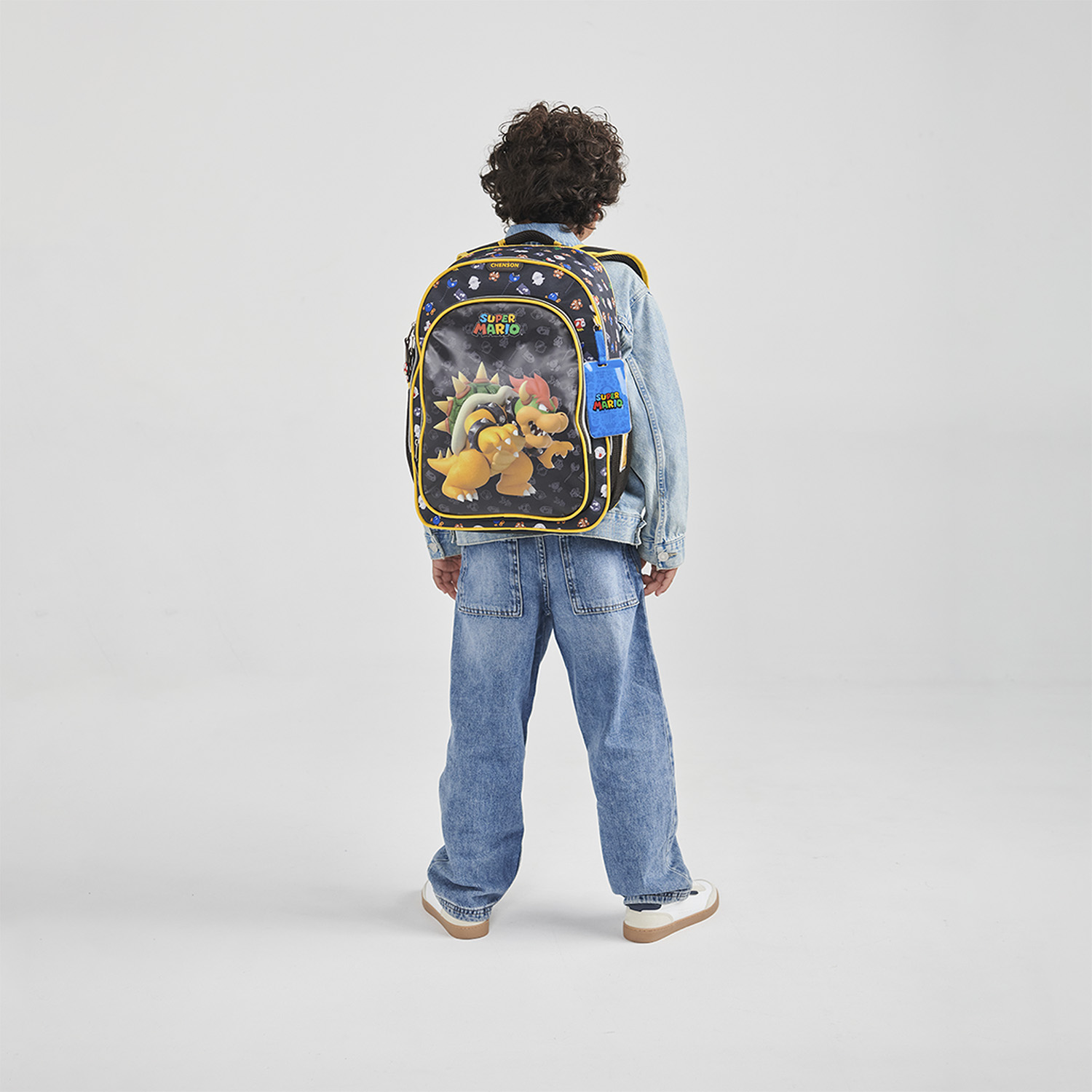 Mochila Escolar Negra Mario Bros by Chenson para Niños - vista 2