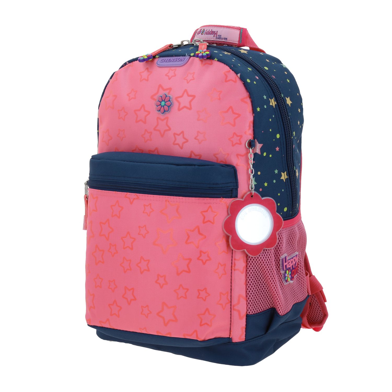Mochila escolar para niña Happy Girl by Chenson azul con amplio compartimento 2